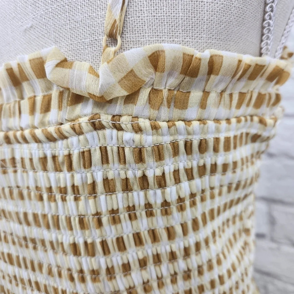 Altard State Gingham Spaghetti Strap Lined Romper Size M - Picture 8 of 16